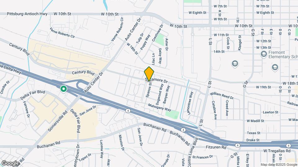 2104 Spanos St Map and Location Details
