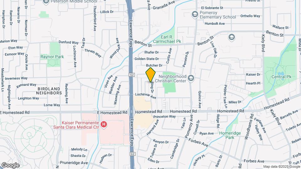 884 Bing Dr Mapa y Detalles de la Ubicación