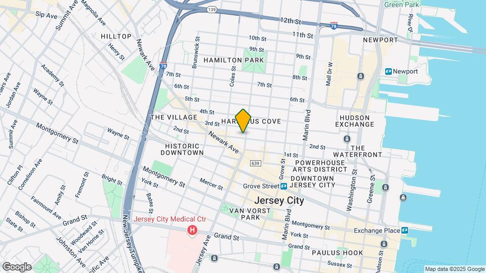 563 Jersey Ave Map and Location Details