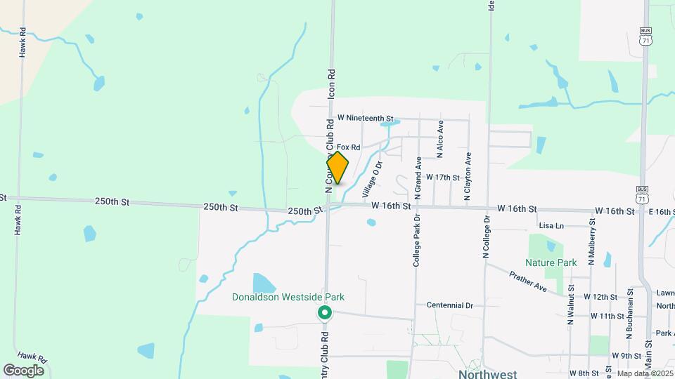 1621 N Country Club Rd Map and Location Details