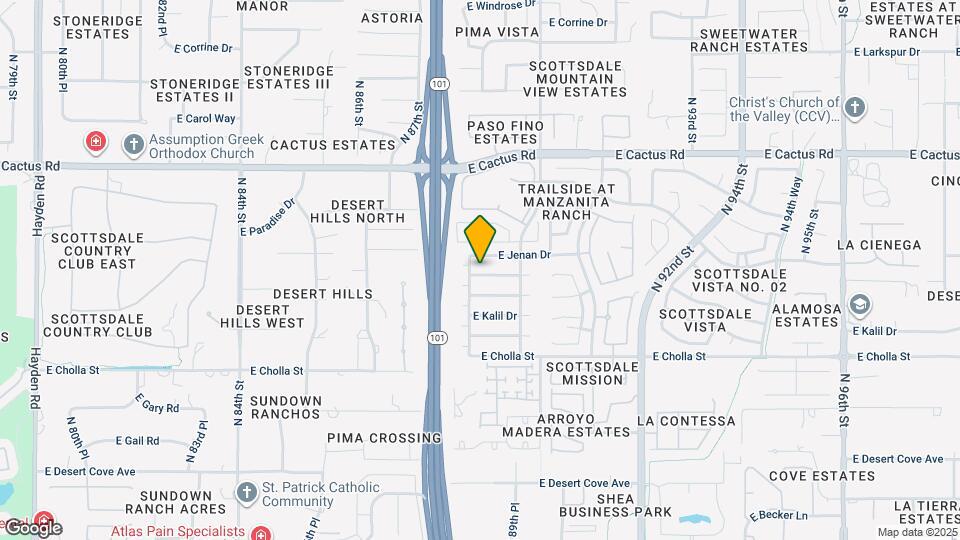 8826 E Altadena Ave Map and Location Details