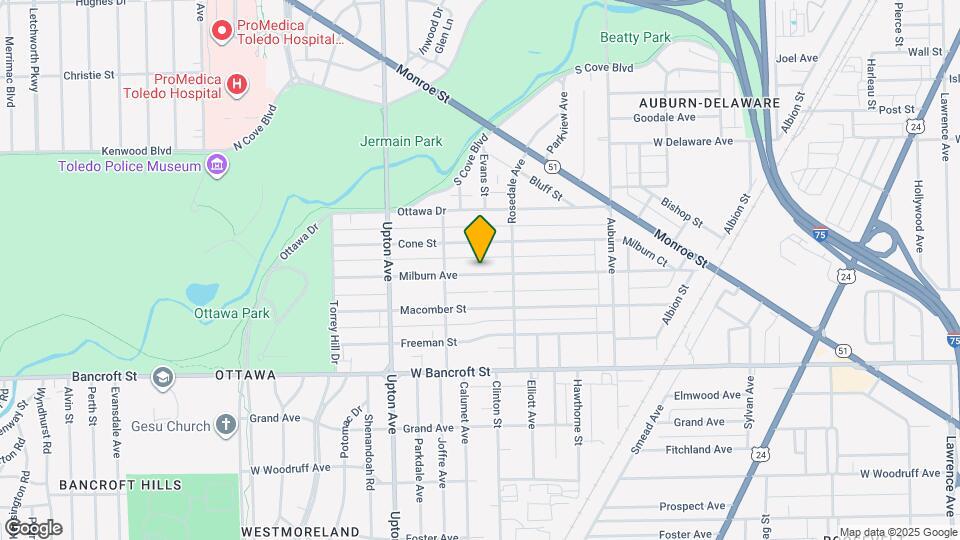 1738 Milburn Ave Map and Location Details