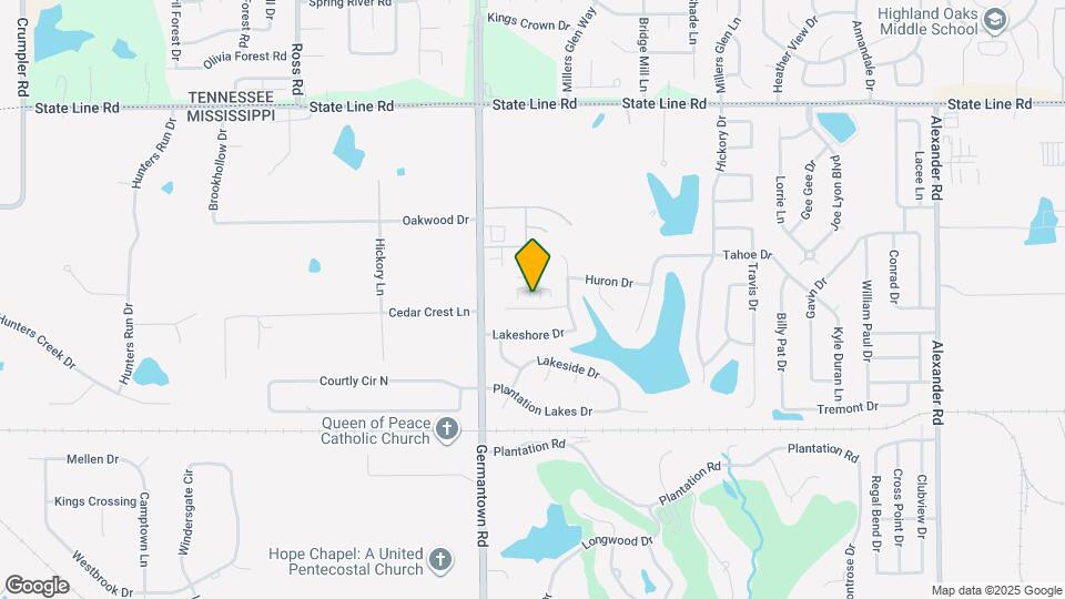 8803 Glen Crossing Map and Location Details