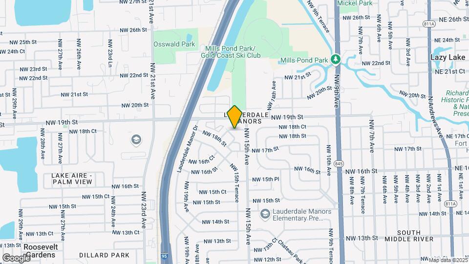 1524 NW 18th Ct Map and Location Details