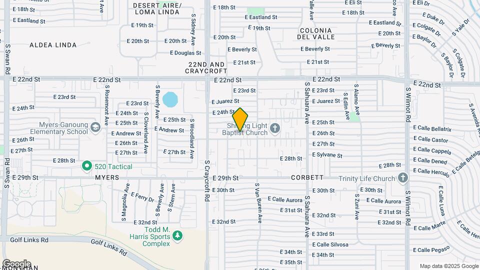 5619-5625 E 26th St Map and Location Details