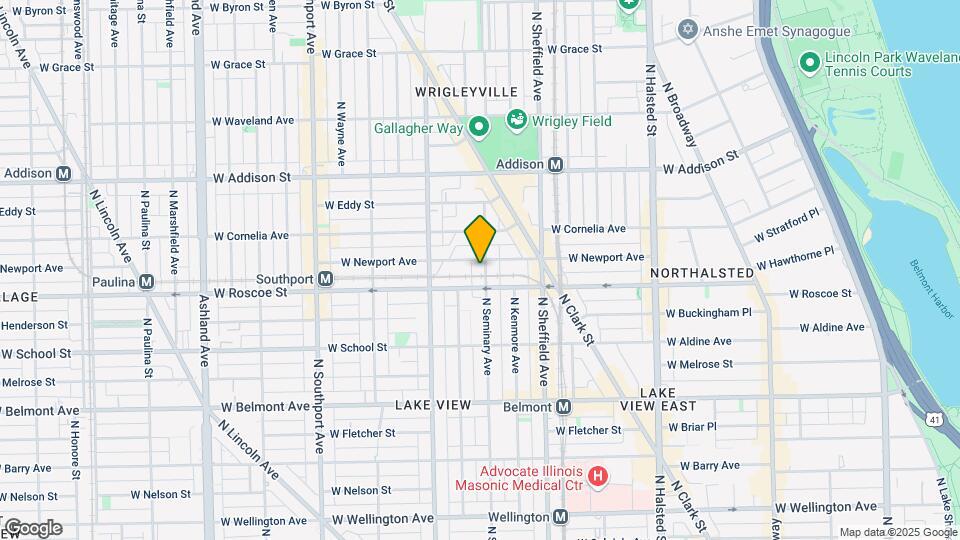 3418 N Seminary Ave Map and Location Details