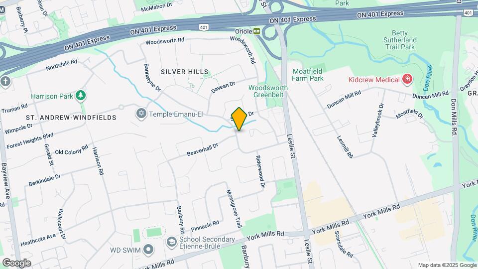 111 Bannatyne Dr Map and Location Details