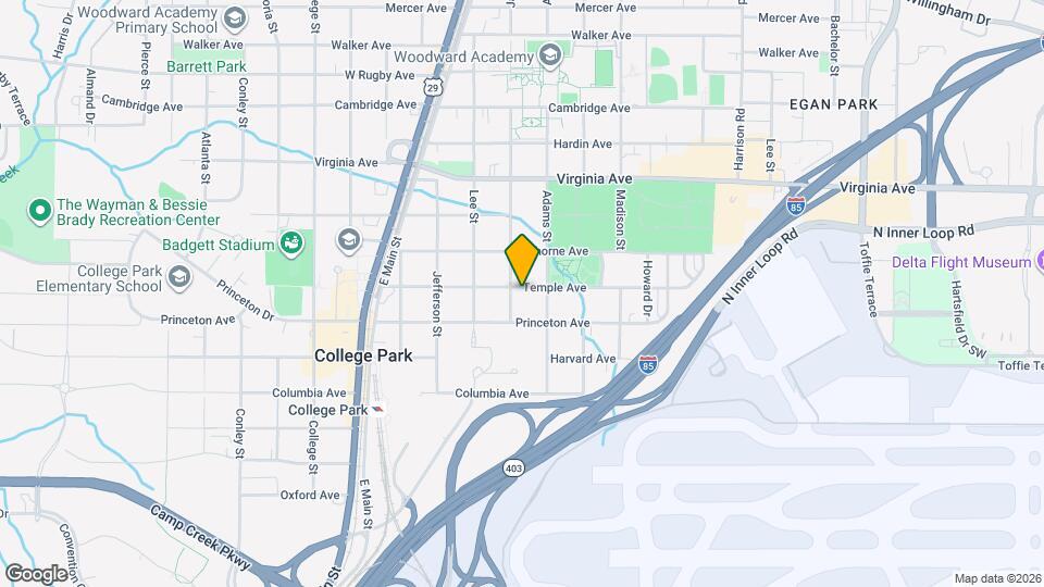 1658 Temple Ave Map and Location Details