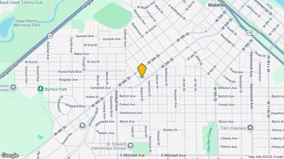 1524 1/2 W 5th St Map and Location Details