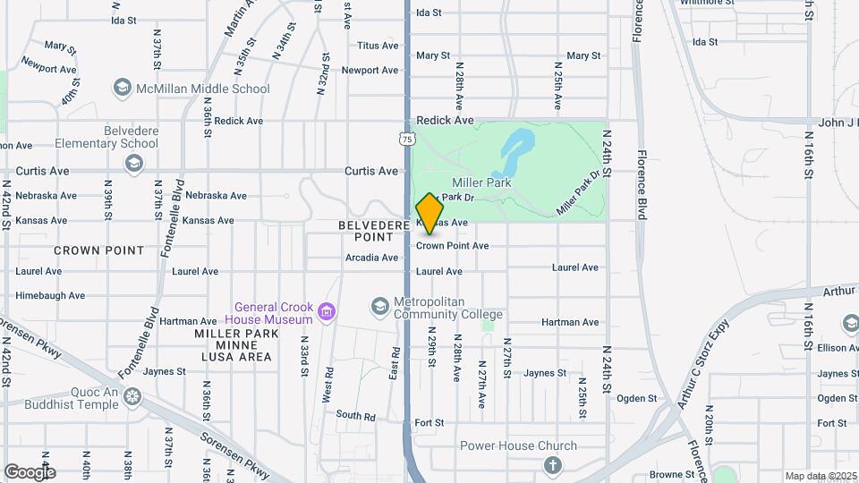 2904 Crown Point Ave Map and Location Details