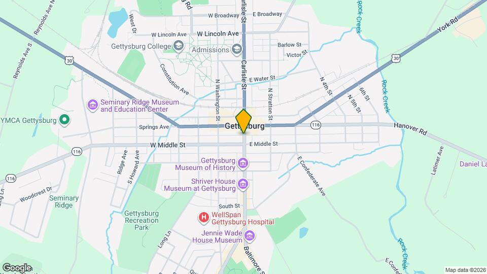 21 Baltimore St Map and Location Details