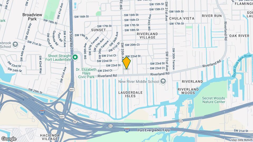 2365 SW 34th Way Map and Location Details