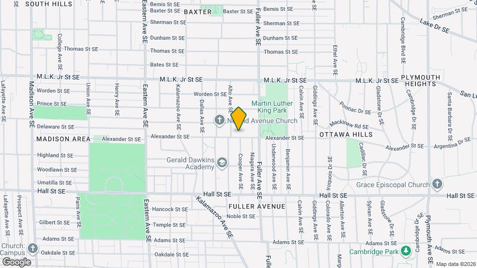 1119 Alexander St SE Map and Location Details