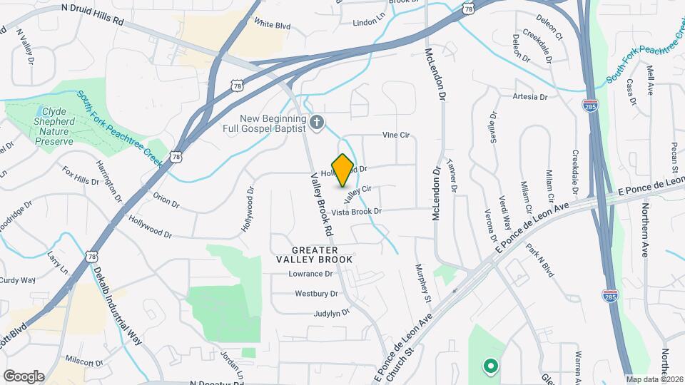 3040 Valley Cir Map and Location Details