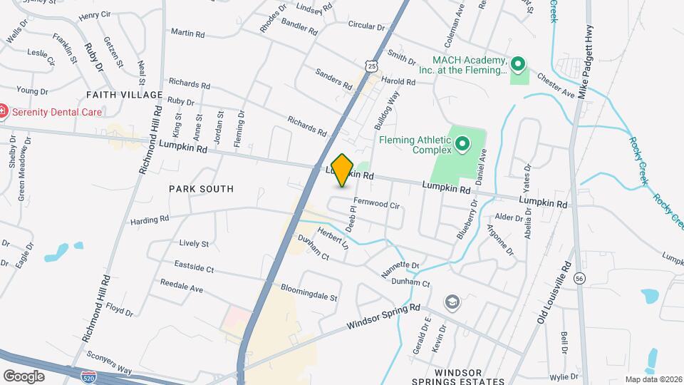 2071 Fernwood Cir Map and Location Details