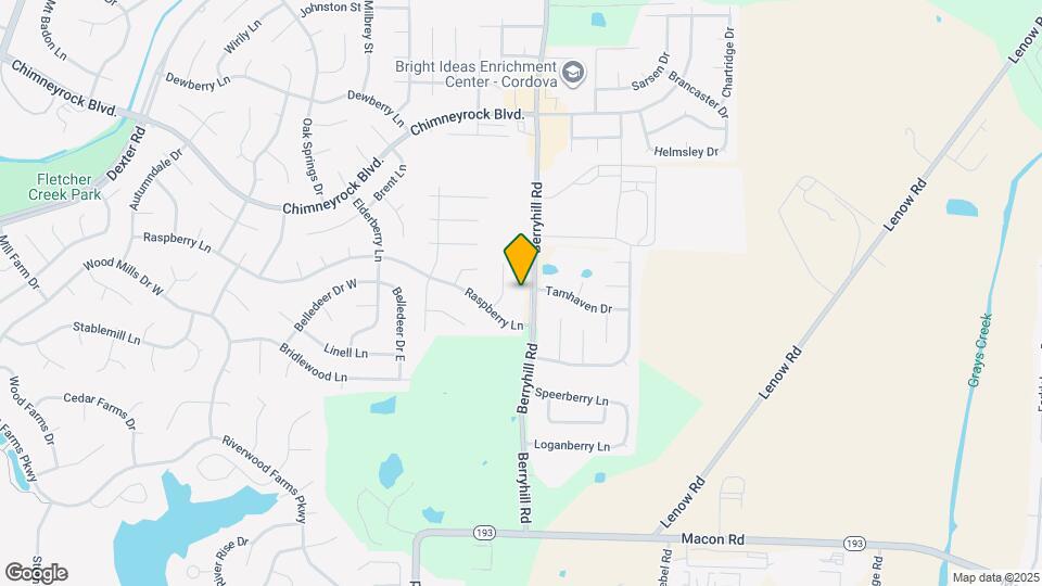 1695 Berryhill Rd Map and Location Details