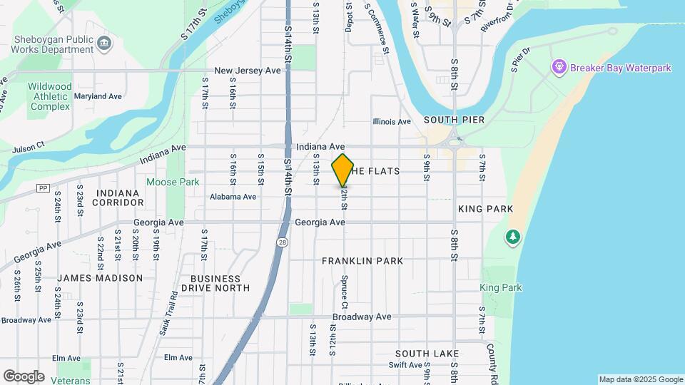 1202 Alabama Ave Map and Location Details