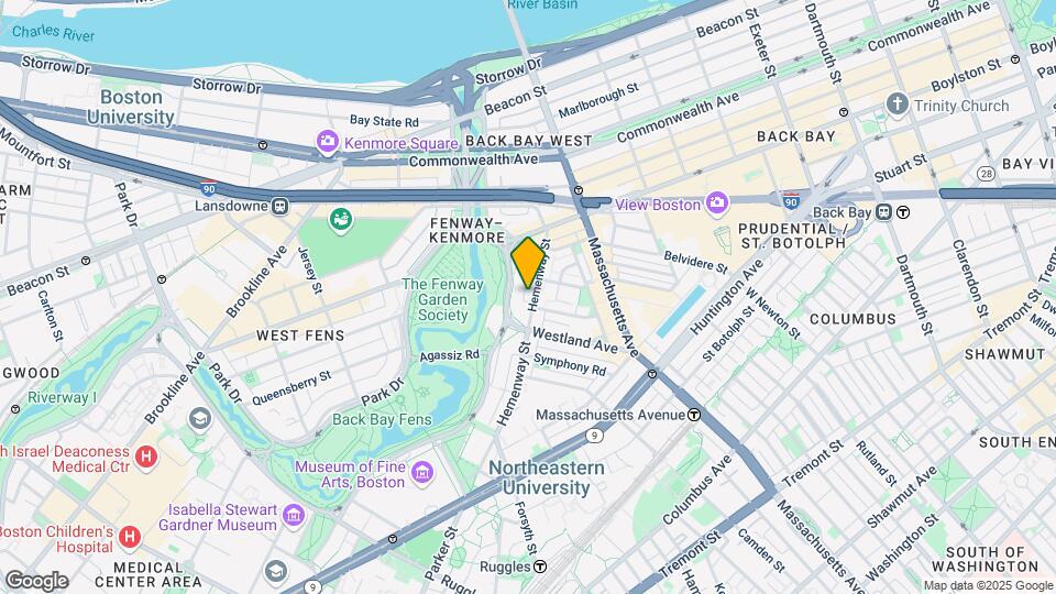 59 Hemenway St, Unit 203 Map and Location Details