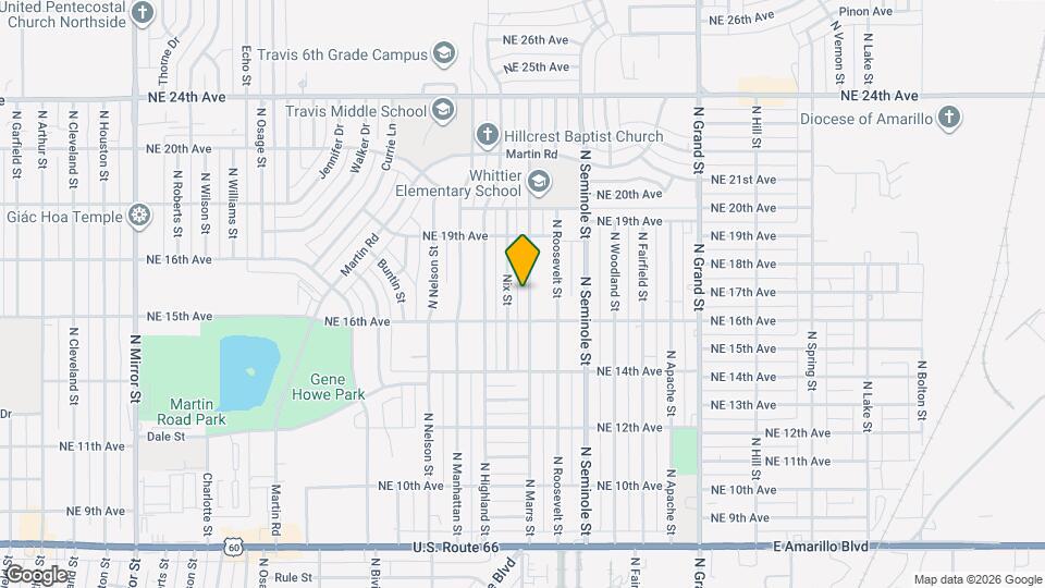 1611 N Marrs St Map and Location Details