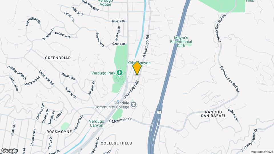 1601 Verdugo Rd Map and Location Details