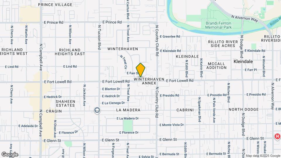 2817 E Fort Lowell Rd Map and Location Details