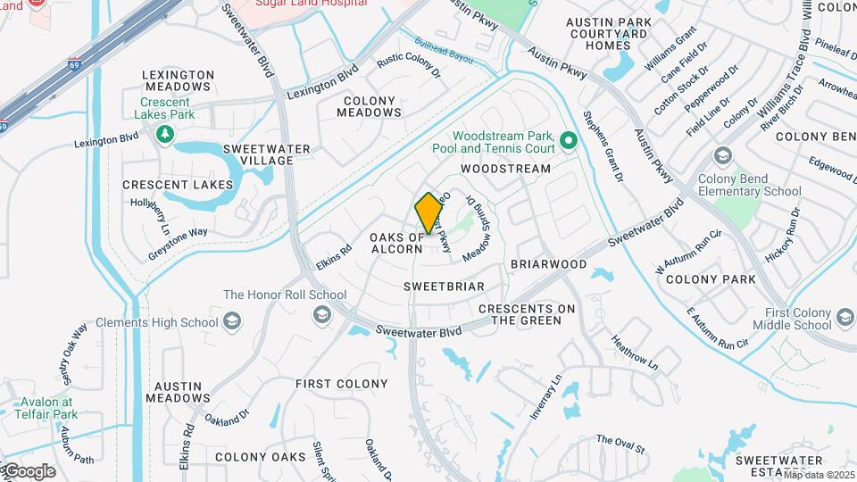 3814 Bayou Bend Ct Map and Location Details
