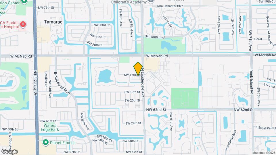 1721 SW 81st Terrace Map and Location Details