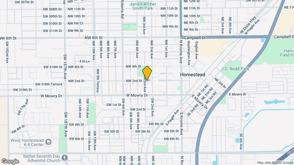 174 NW 3rd Ave Map and Location Details