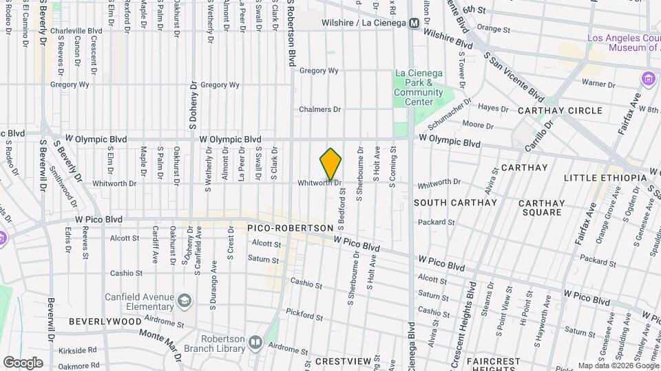 1100 S Shenandoah St Map and Location Details