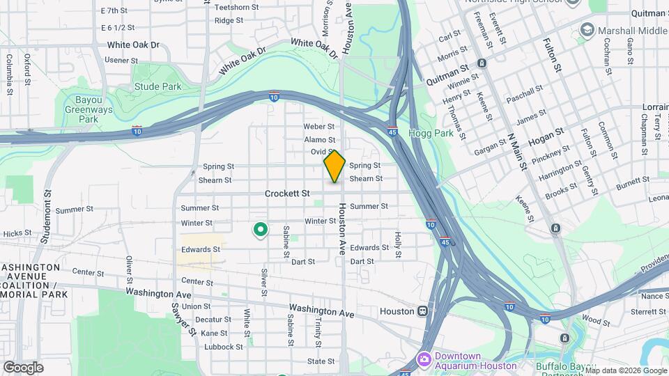 1510 Crockett St Map and Location Details