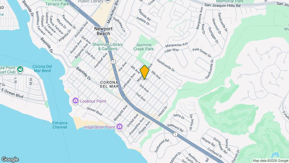 613 Marigold Ave Map and Location Details