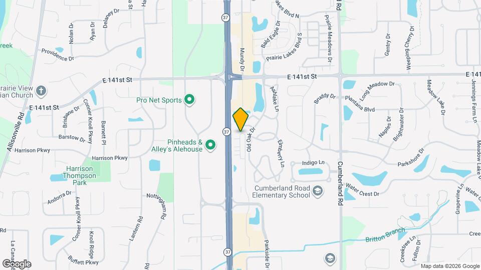 13871 Gatsby Dr Map and Location Details