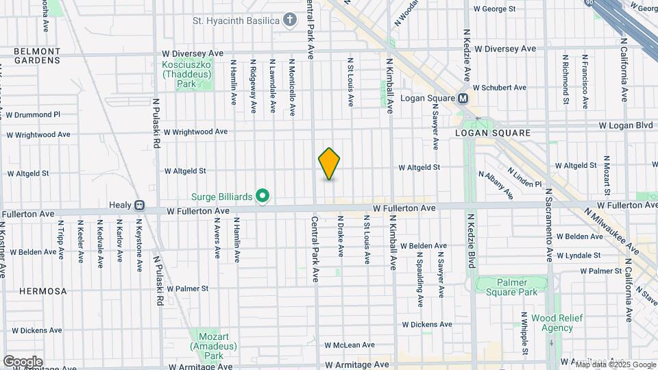 2436 N Drake Ave, Unit 1 Map and Location Details