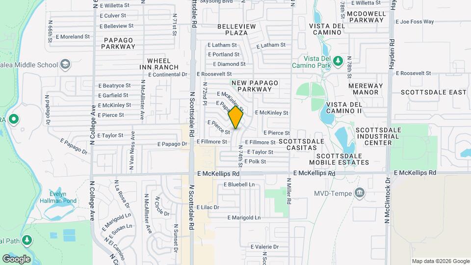 601 N 73rd Pl Map and Location Details