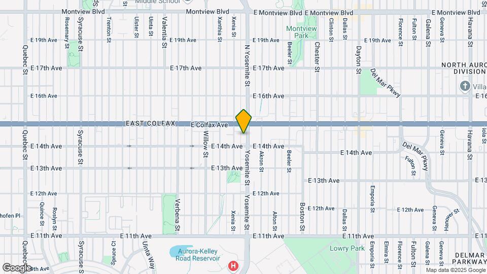 1425 Yosemite St Mapa y Detalles de la Ubicación