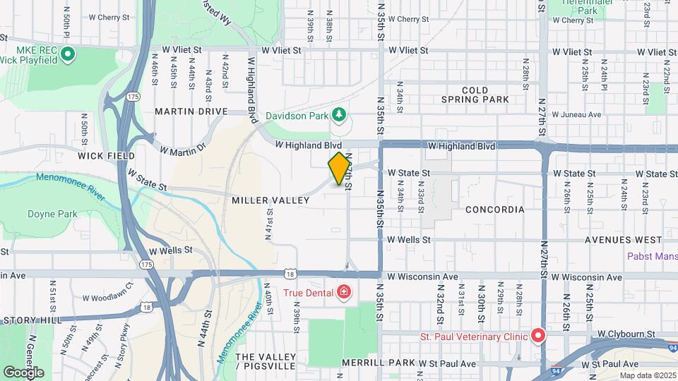 937 N 37th St Map and Location Details