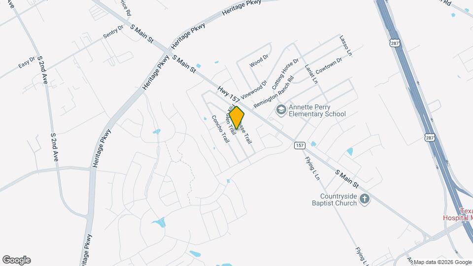 1311 Fox Glen Trail Map and Location Details