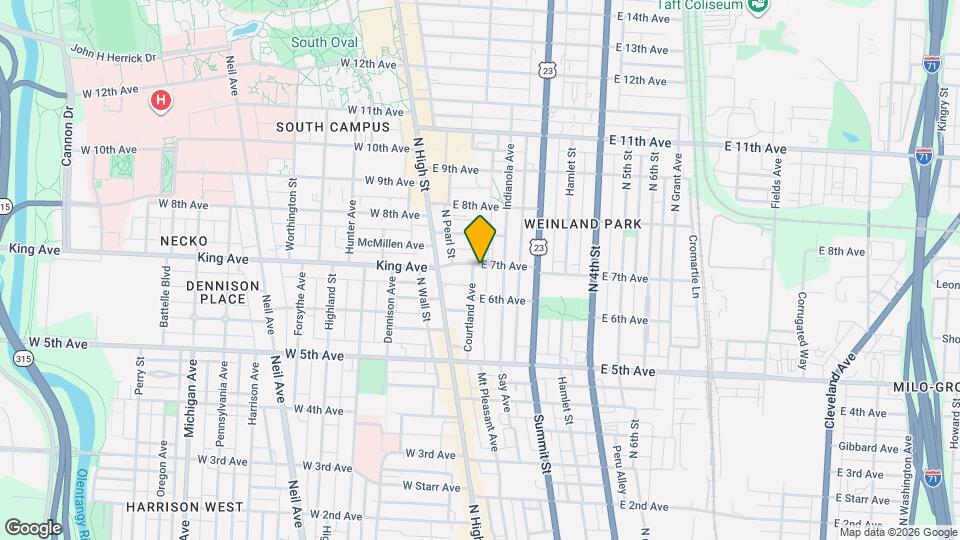 65 E 7th Ave Map and Location Details