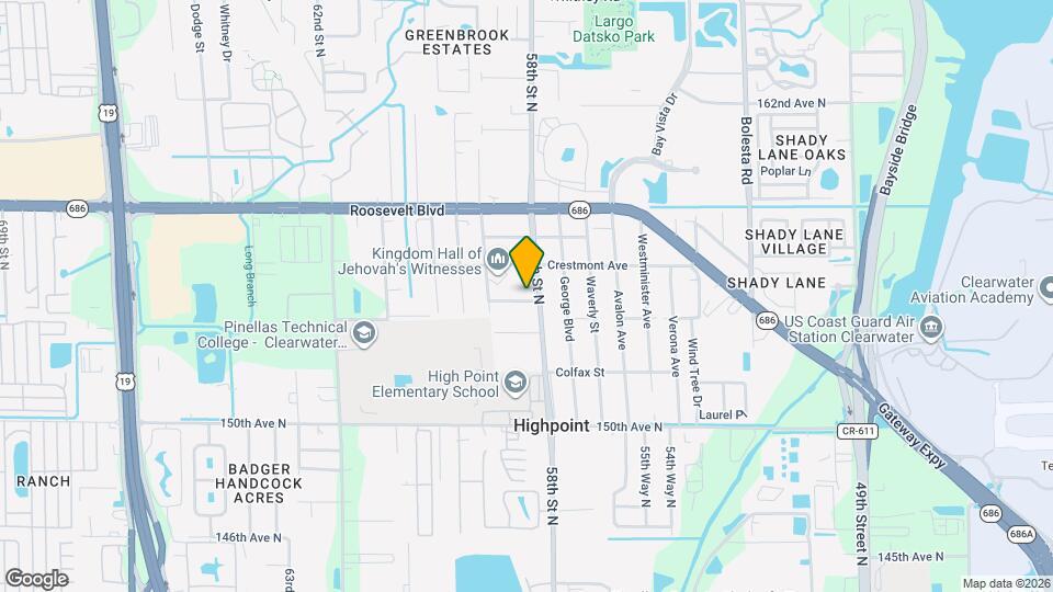 15530 58th St N Mapa y Detalles de la Ubicación