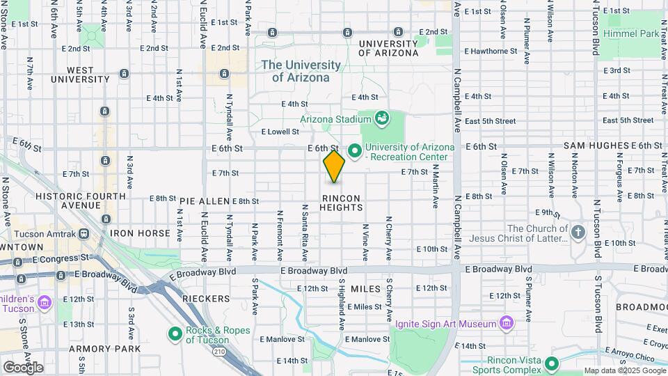 305-315 N Highland Ave Map and Location Details