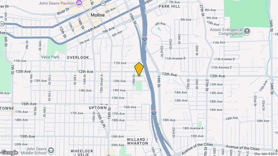1821 13th Ave Map and Location Details