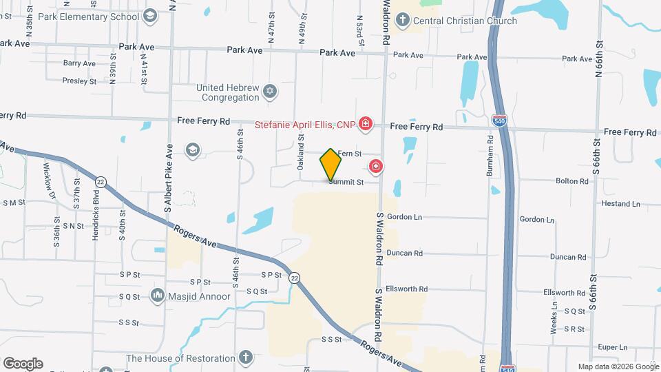 5302 Summit St Map and Location Details