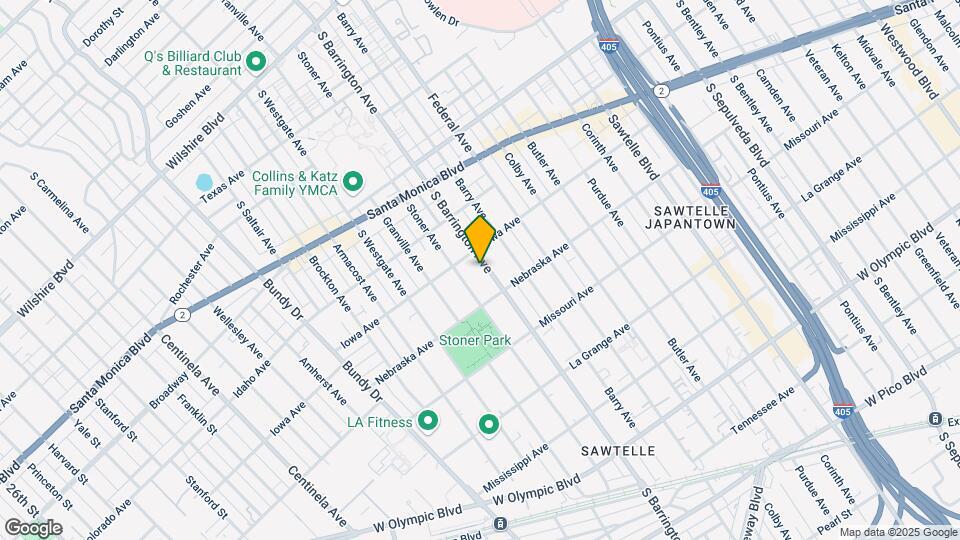 1723 S Barrington Ave, Unit 04 Map and Location Details
