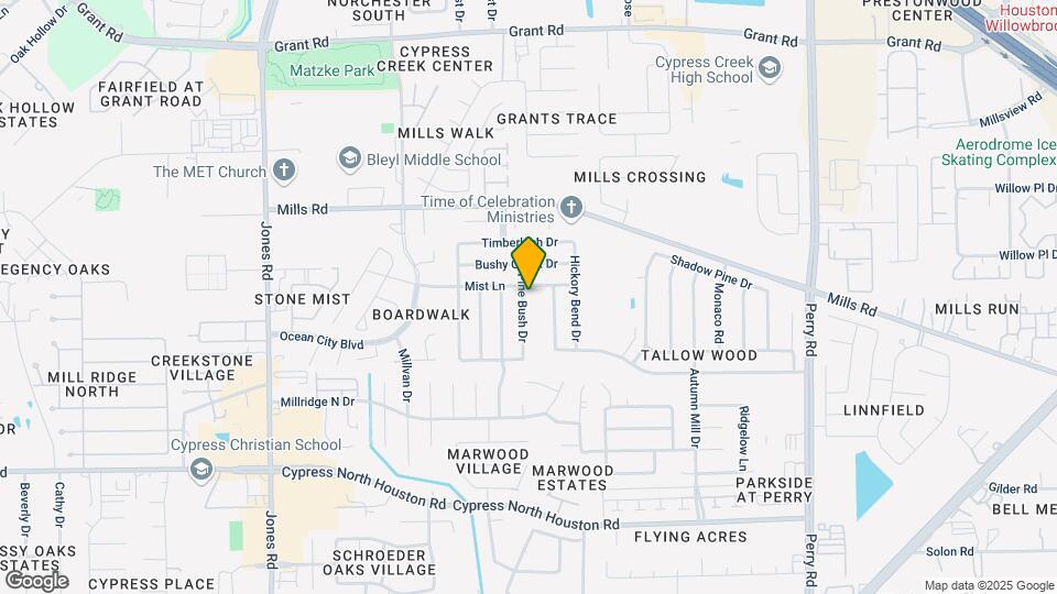 12654 Pine Bush Dr Map and Location Details