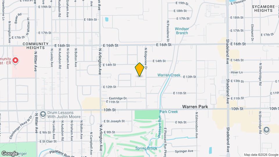 1256 N Ridgeview Dr Map and Location Details