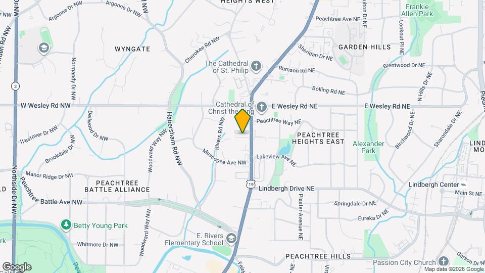 2632 Peachtree Rd NW Map and Location Details