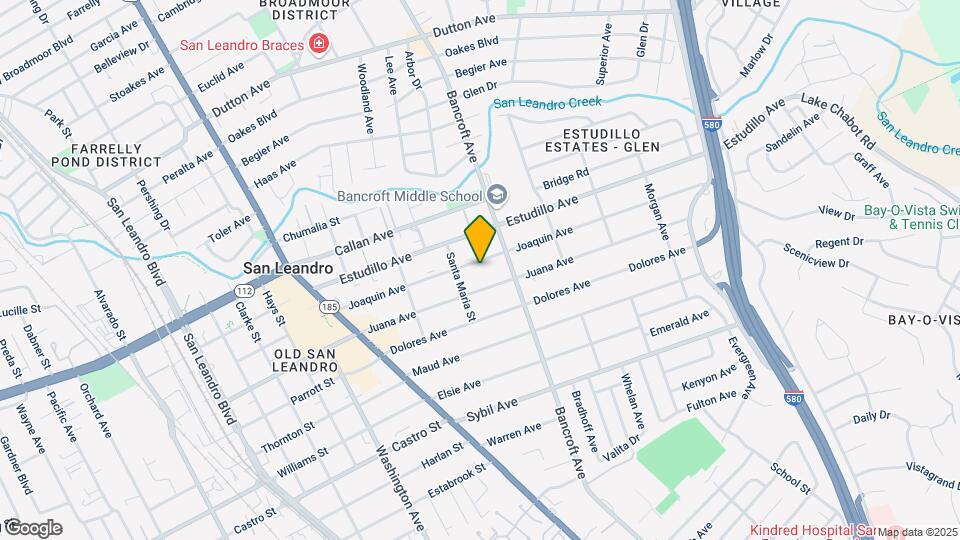 545 Joaquin Ave Map and Location Details