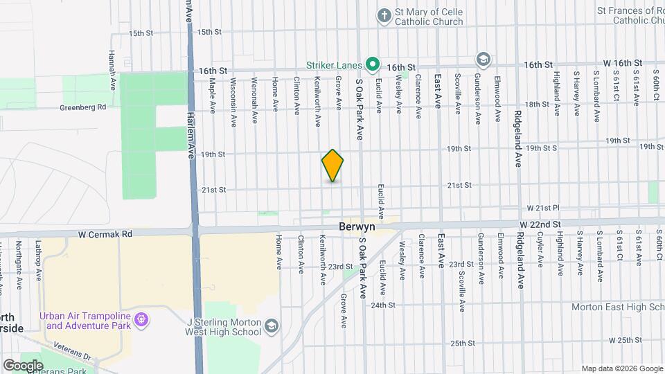 6829 21st St Map and Location Details