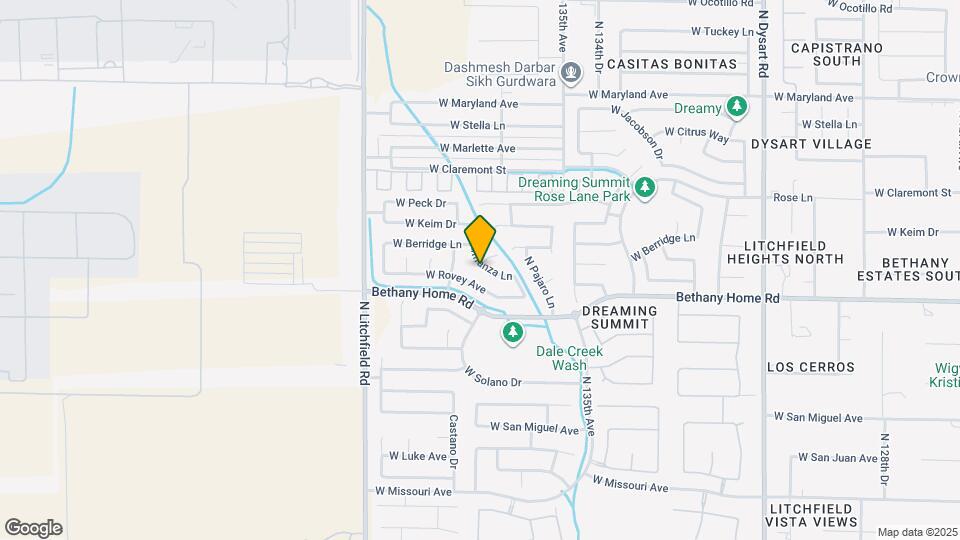 6038 N Almanza Ln Map and Location Details