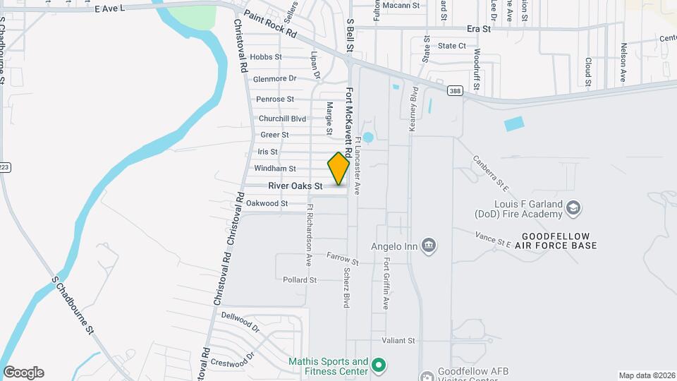 337 River Oaks St Map and Location Details
